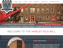 Tablet Screenshot of hawleysilkmill.com